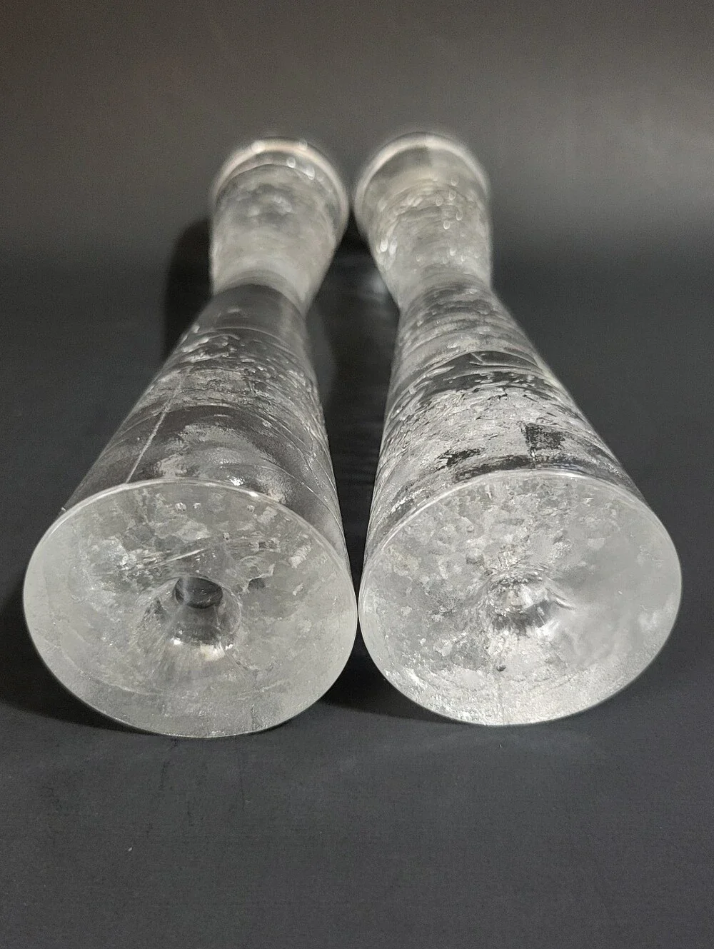 Pair Iittala Arkipelago Hourglass Candlestick Holders Timo Sarpenava Vtg 60s MCM
